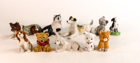 Wade collection of Animals to include Terrier dogs, seated Terrier with ball marked Sample, seated