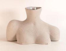 Anissa Kermiche Breast Friend speckled ceramic vase. Height 23cm, length 35cm