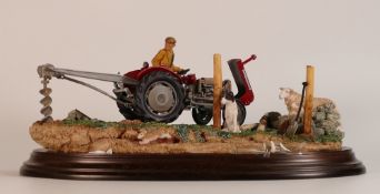 Country Artists Tractor Models 'Securing the Field', by Keith Sherwin, limited edition, length of