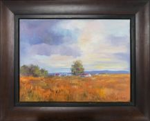 Eryn Gadsby (SOUTH AFRICAN 20th century) framed oil on canvas, landscape, measuring 46cm x 61cm