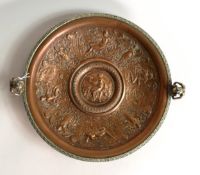 19th century Renaissance style electrotype tazza, in the manner of Francois BIROT, and depicting