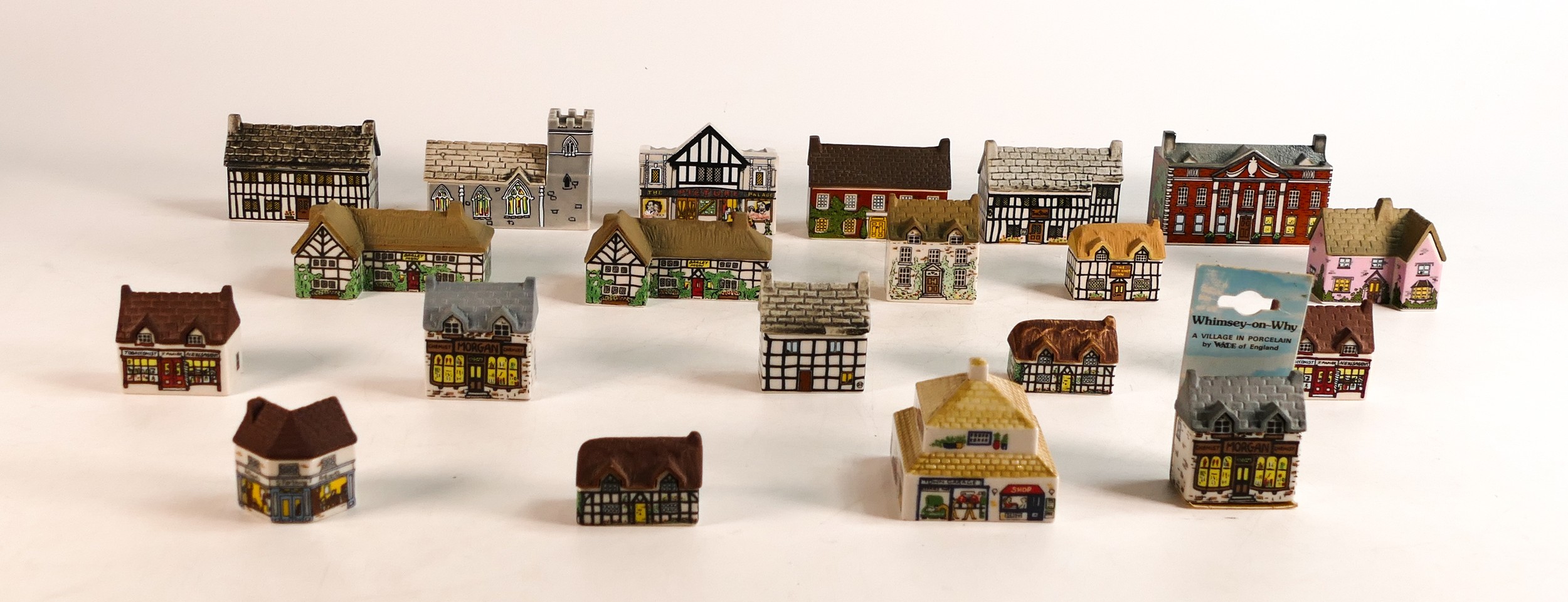 A collection of Wade Whimsey-on-Why Village figures including numbers 1, 4, 8, 10, 15, 20, 22, 24, - Image 2 of 2