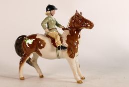 Beswick Girl on Skewbald Pony, model 1499
