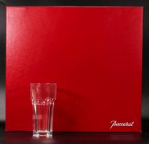 Baccarat boxed set of 6 tumblers, height of glass 13.8cm