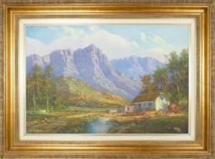 GABRIEL CORNELIS DE JONGH (SOUTH AFRICAN 1913-2004) Framed oil on canvas, presumed Cape Town,