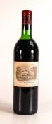Chateau Lafite Rothschild 1970 bottle of red wine