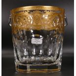 De Lamerie Fine Bone China heavily gilded Robert Adam pattern ice bucket, in presentation box,