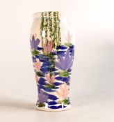 Anita Harris Homage to Monet Lilies Bella vase, h.17cm, gold signed