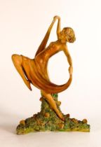 Wade Cellulose painted lady figure Springtime. 23.5cm high.
