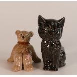 Wade Oops! the Bear marked 'approved shape and deco' dated 6/11/98 together with Spooke the Cat