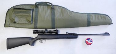 Remington Express Synthetic .22 air rifle, scope & bag.