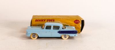 Dinky 179 Studebaker President Sedan, box with 2 ripped tabs.