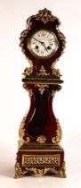 James Chrichton of London Ormolu mounted Walnut miniature long case clock, height 49cm, width 15cm &