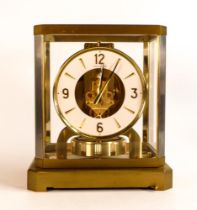Jaeger LeCoultre Atmos Pneumatic table clock, C1970, inca 5060, h.23cm x d.16cm x w.21cm.