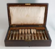 Canteen of 12 fish knives and 12 fish forks by Mappin & Webb, all clearly hallmarked for London