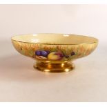 Aynsley Orchard Gold large bowl signed N Brunt, diameter 24cm.