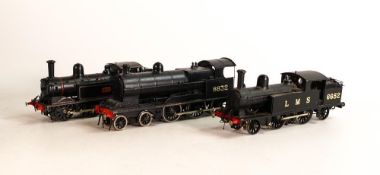 Three Brass Ho gauge modelist made Brass model railway engines including 4-6-0 8832 steam engine,