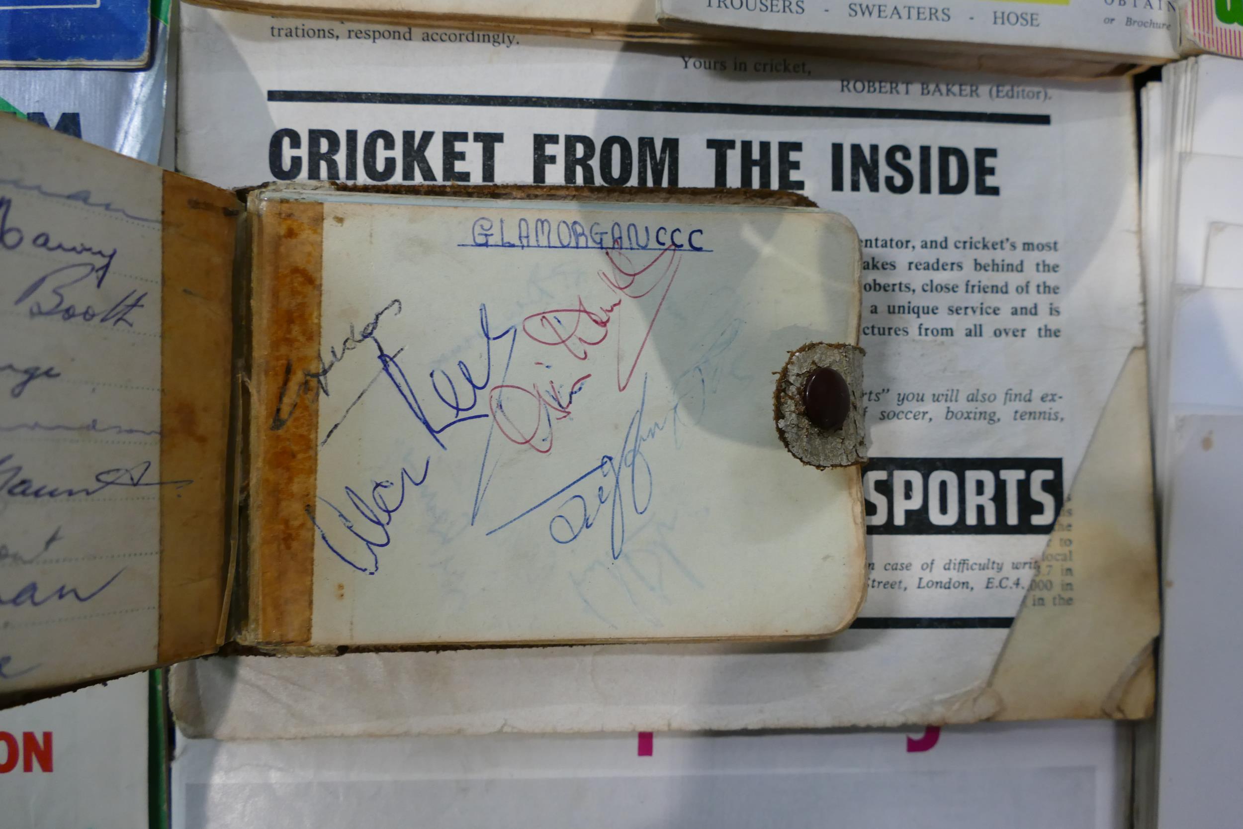 A very interesting and comprehensive group of 1960s cricketing memorabilia, including signatures, - Image 3 of 38