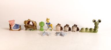 Wade collection of Animals including Comical Caterpillar, BabyCham figure, Disney Owls etc. This lot