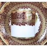 De Lamerie Fine Bone China heavily gilded crested Winter Leaves pattern dinner ware to include