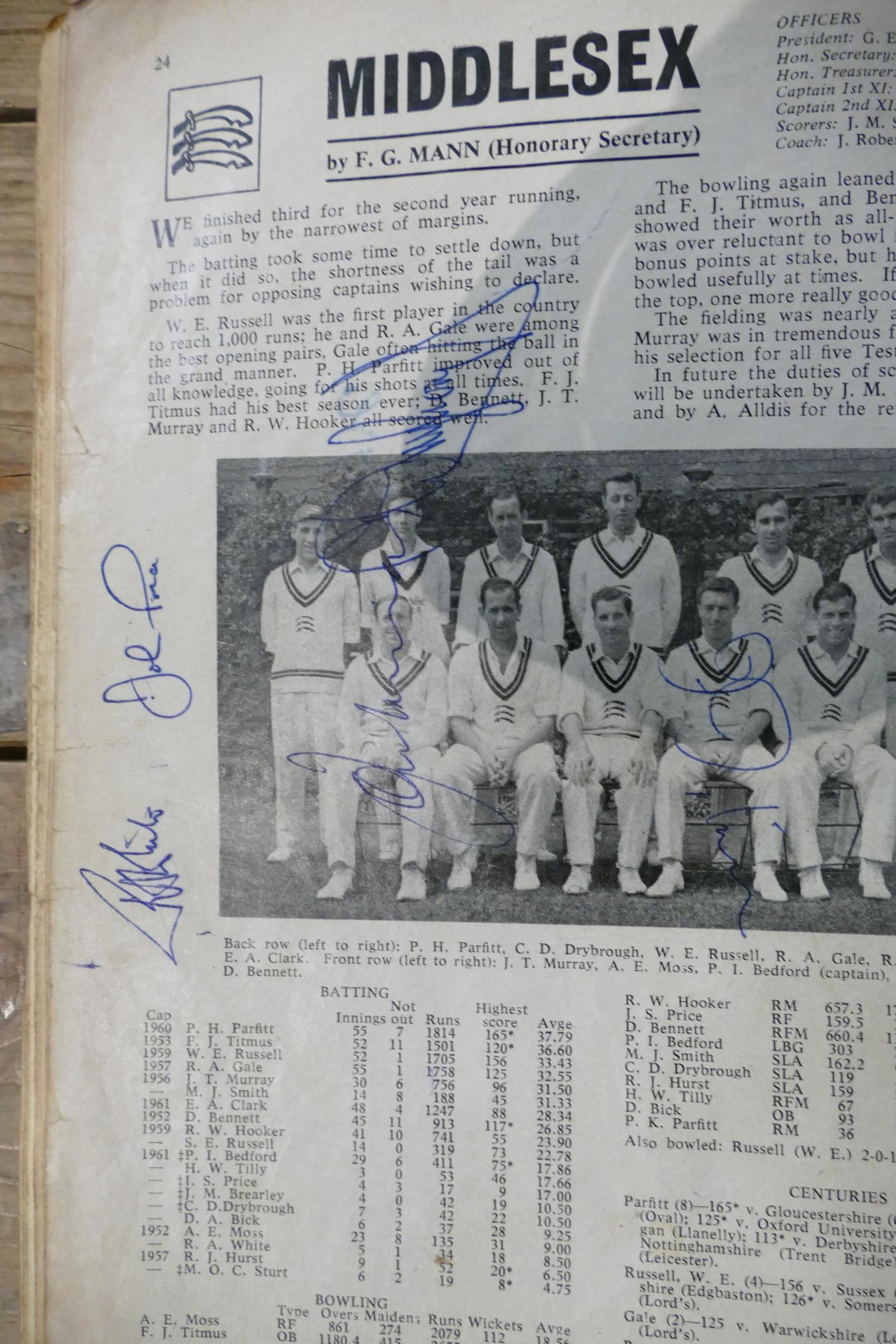 A very interesting and comprehensive group of 1960s cricketing memorabilia, including signatures, - Image 33 of 38