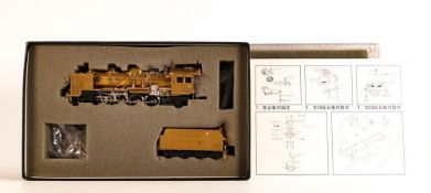 Miyazawa Mokel Type D50 2-8-2 Brass Ho gauge boxed model railway engine & tender.