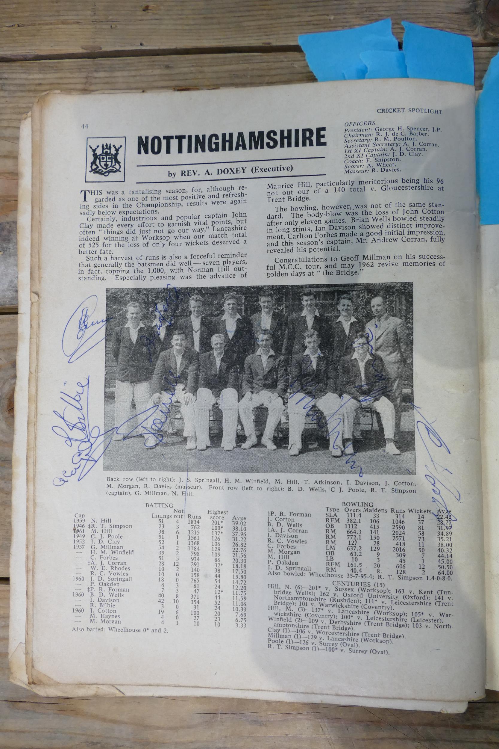 A very interesting and comprehensive group of 1960s cricketing memorabilia, including signatures, - Image 38 of 38