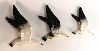 Beswick set of three Flying Seagull wall plaques, models 922-1, 922-2 & 922-3 (3)