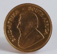 FULL Krugerrand gold coin, 1974.