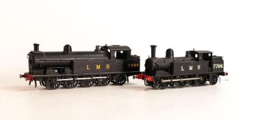 Two Brass Ho gauge modelist made Brass 0-6-2 7796 & 0-8-2 7898 model railway engines (2)