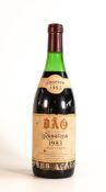 Portuguese bottle of Red wine, Dao, Regiao Demarcada Reserva 1983 21 x 16 x 33cm. Vinho Tinto.
