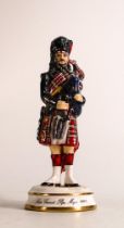 Michael Sutty limited edition Military figure - Scots Guards Pipe Major 1980s, no.111 of 150