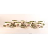 Eight Paragon floral decorated Demi tasse cups & saucers (8)