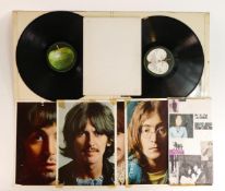 THE BEATLES White Album double LP, original UK stereo issue in embossed toploader sleeve no.0013819,