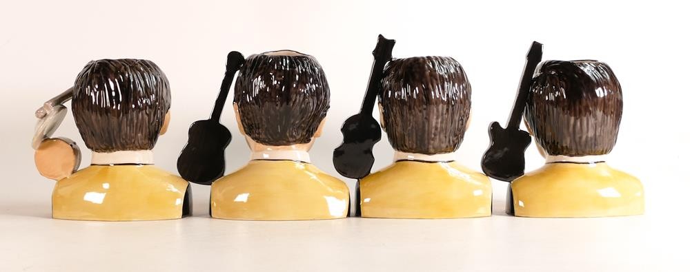 Peggy Davies set of 4 pop legend Beatle character jugs, limited edition of 500. John 85, Paul 84, - Image 2 of 4