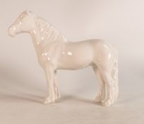 Beswick opaque white gloss highland pony 1644.