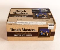 34 Dutch Masters chocolate Palma Maduro cigars, approx. 5.5 in x 42 ring gauge. Made in USA. Box