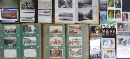 Large collection of postcards and photographs from Edwardian times through to more recent.