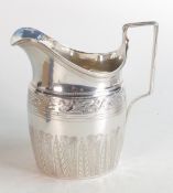 Large 18th century silver milk / cream jug, hallmarks for London 1795. Weight 160.9g Makers mark