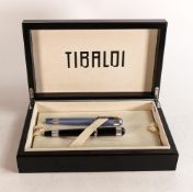 Cased Tibaldi for Bentley 90th anniversary Fountain pen & Ball Point pen set, both limited edition