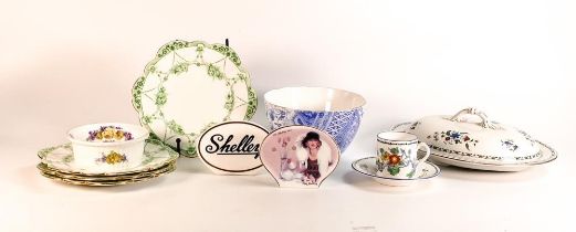A mixed collection of Shelley items to include limited edition Shelley collectors group display