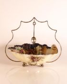 Carlton ware Wiltshaw & Robinson Ivory Blushware twin handled Entrée dish in the Heather pattern