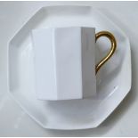 Wedgwood Art Deco style China tea & coffee ware to include 6 trios, tea service, 4 coffee cans &