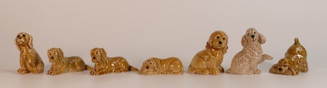 Wade dog figures to include Birmingham Fair Spaniel in a beige colourway, Christmas puppy,