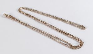 9ct gold chain with 9c tag, measuring 80cm. Gross weight 8.60g.