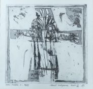 MACGOWAN, Robert (1947-2012), 'Stone Flower' V. Proof, mixed media artwork on paper, signed lower