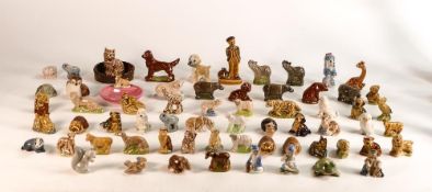 A collection of Wade Whimsies to include Whooper, Happy Families, etc. Approx. 53 pcs