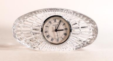 Cut glass Waterford Mantle clock, height 10cm