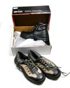Boxed Arco size 39 safety boots together with used pair size 7(2)