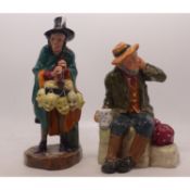 Two Royal Doulton Character Figures to include The Mask Seller HN2103 and Owd Willum HN2042. (2)